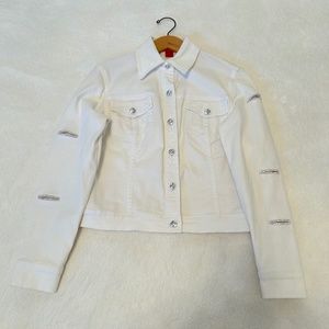 Very Vera White Denim Jacket